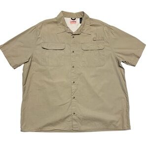 Wrangler - Men’s Khaki Button Down Shirt SZ. 2XL